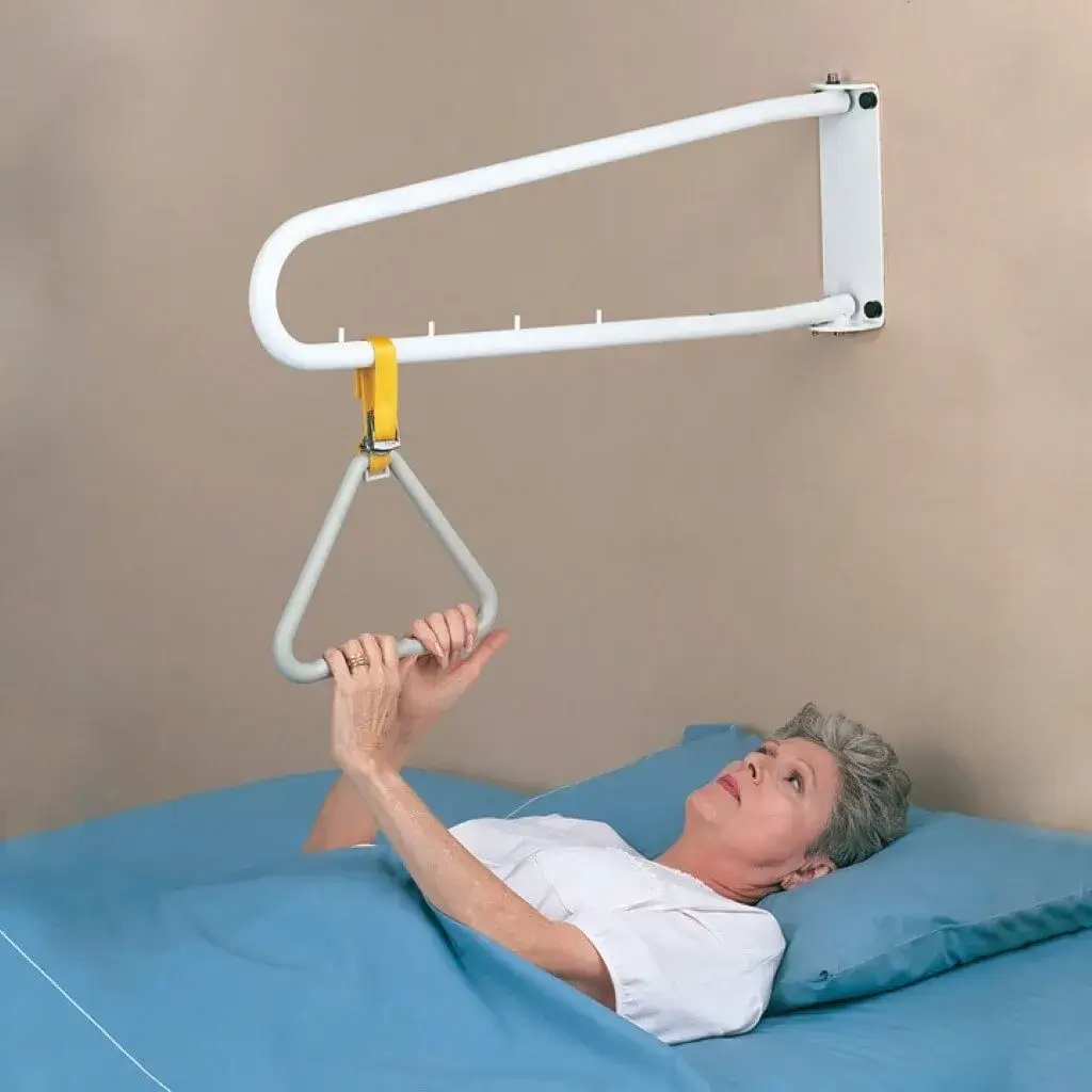 Incorporador de cama portátil con trapecio incorporado