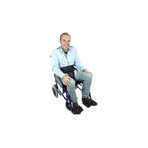 Cinturón Perineal Transpirable para silla de ruedas en la silla